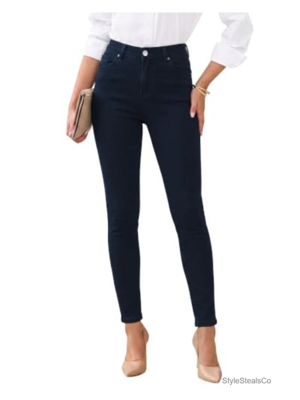 High Waist Skinny Jeans Stretchy Slimming Jeggings Denim Pants